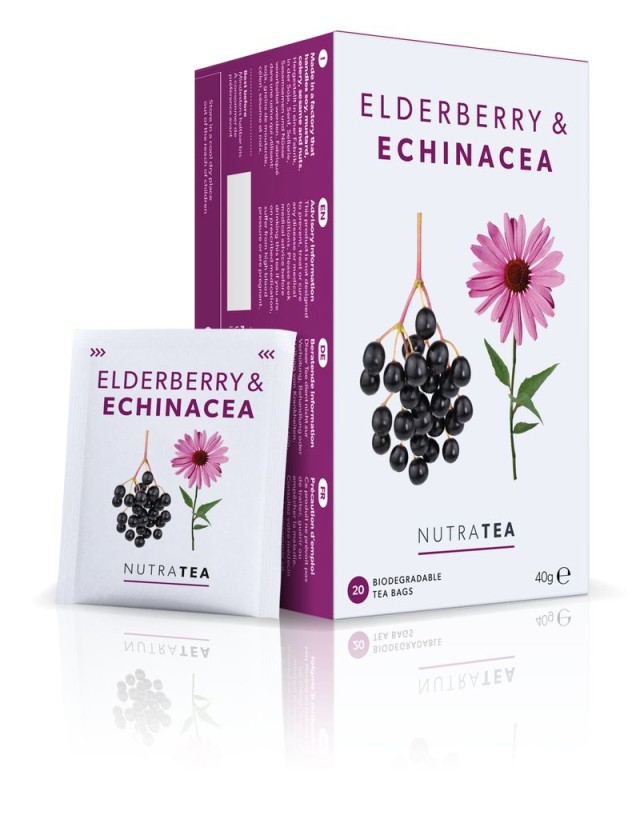 Nutra Tea Elderberry & Echinacea Άμυνα του Οργανισμού - Θεραπευτικό Αφ &hellip;