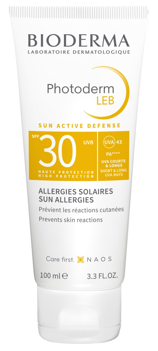 Bioderma Photoderm LEB SPF30 Sun Active Defense Αντηλιακή Κρέμα Gel για τις Δερματικές Αλλεργίες 100ml