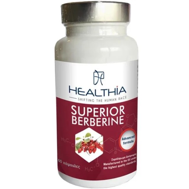 Healthia Superior Βερβερίνη 500mg Άνα Φυτική Κάψουλα, 60 Κάψουλες Healthia Superior Βερβερίνη 500mg Άνα Φυτική Κάψουλα, 60 Κάψουλες