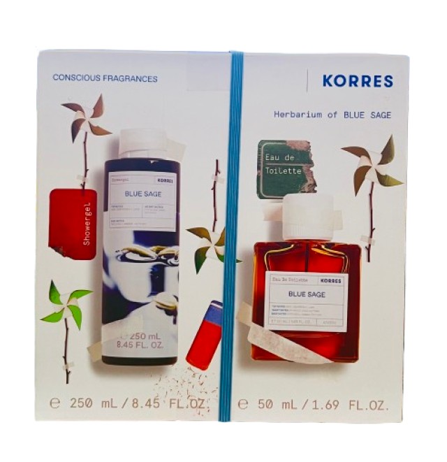 Korres PROMO Blue Sage Ανδρικό Αφρόλουτρο 250ml - Eau De Toilette Ανδρ …