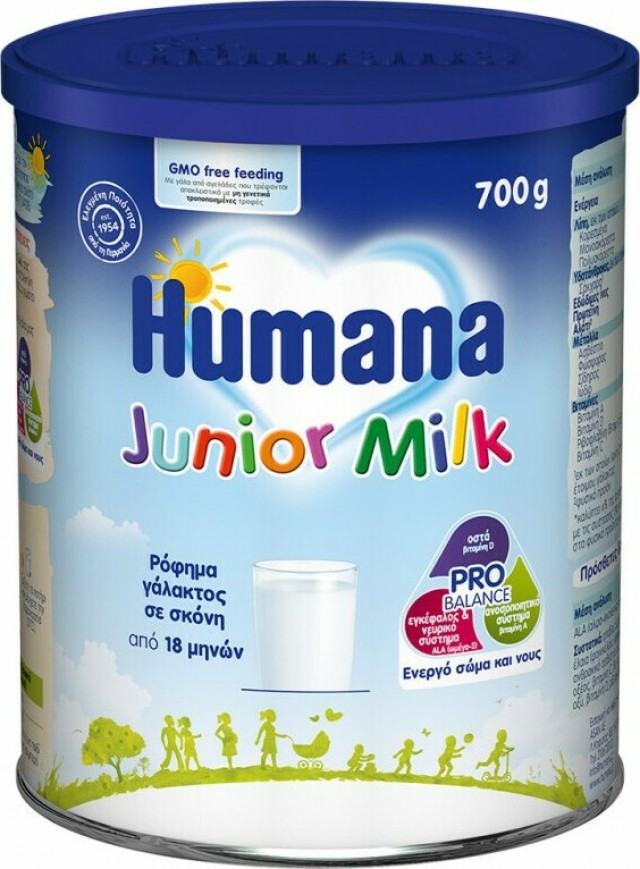 Humana Junior Milk Ρόφημα Γάλακτος σε Σκόνη από 18 Μηνών 700gr