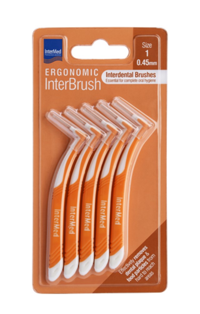 Intermed Ergonomic InterBrush Size:1 Μεσοδόντια Βουρτσάκια με Λαβή 0.4 …