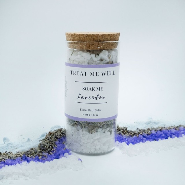 Treat Me Well Soak Me Lavender Bath Salts Άλατα Μπάνιου με Άρωμα Λεβάν …
