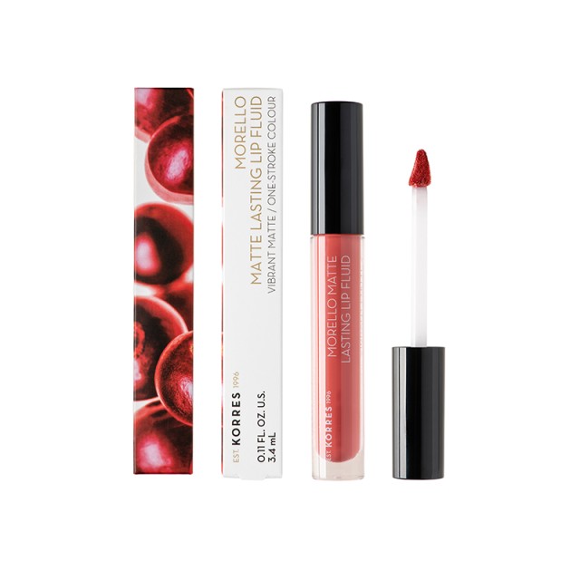Korres Morello Matte Lasting Lip Fluid 41 Pink Lemonade 3,4g