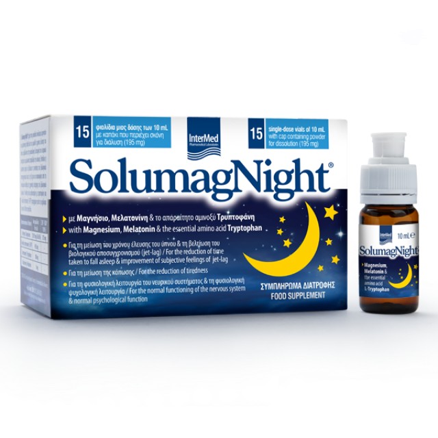 Intermed Solumag Night Συμπλήρωμα Διατροφής για τη Μείωση του Χρόνου Έ …