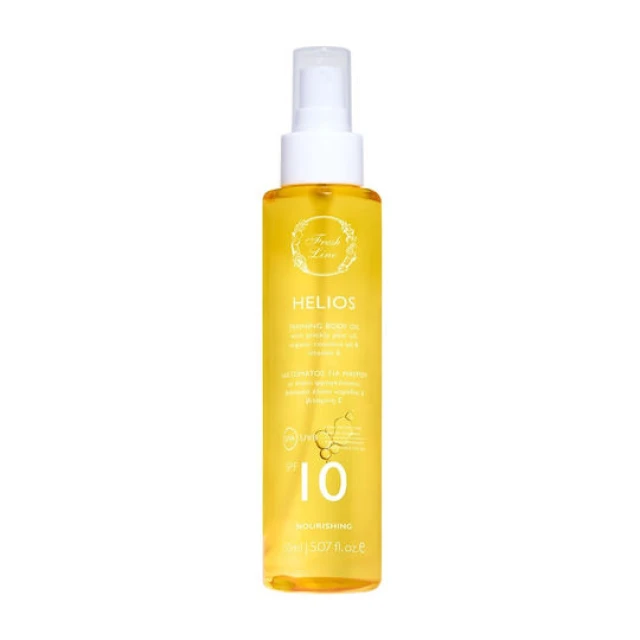 Fresh Line Helios SPF10 Body Oil for Tanning with Oil …