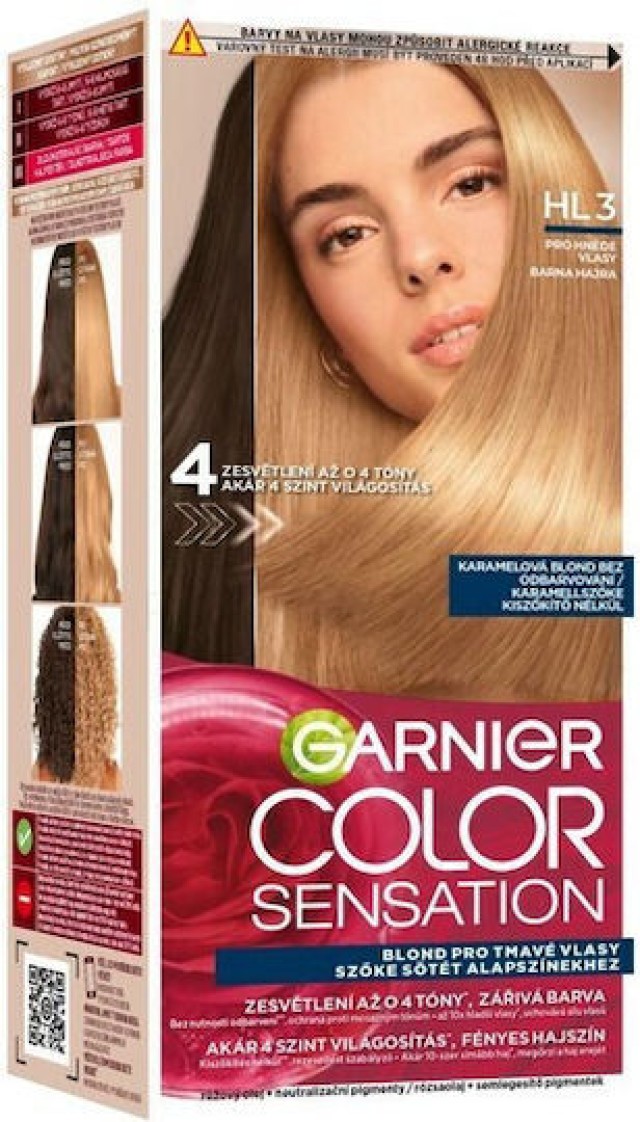 Garnier Color Sensation HL3 Μόνιμη Βαφή Μαλλιών Ξανθό Ανοιχτό Μελί 40m …