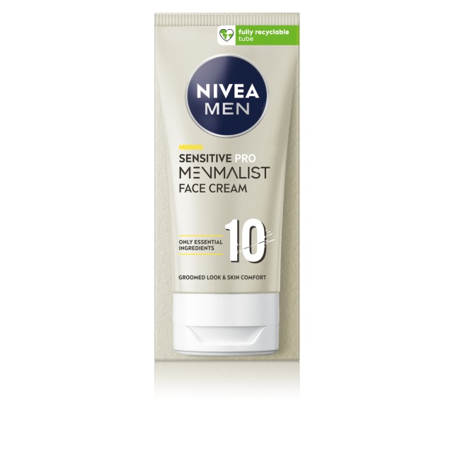 Nivea Men Sensitine Pro Menmalist Face Cream Ενυδατική Κρέμα Προσώπου 75ml
