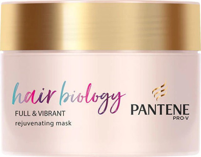 Pantene Pro V Hair Biology Full & Vibrant Mask Μάσκα Για Λεπτά Βαμμένα Μαλλιά 160ml