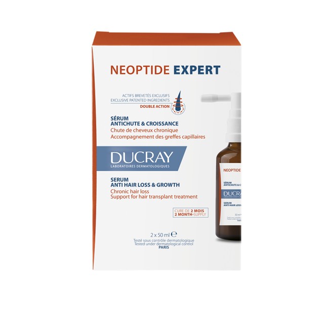 Ducray Neoptide Expert Ορός Κατά της Τριχόπτωσης για Άνδρες και Γυναίκες 2x50ml [Sticker -15%]