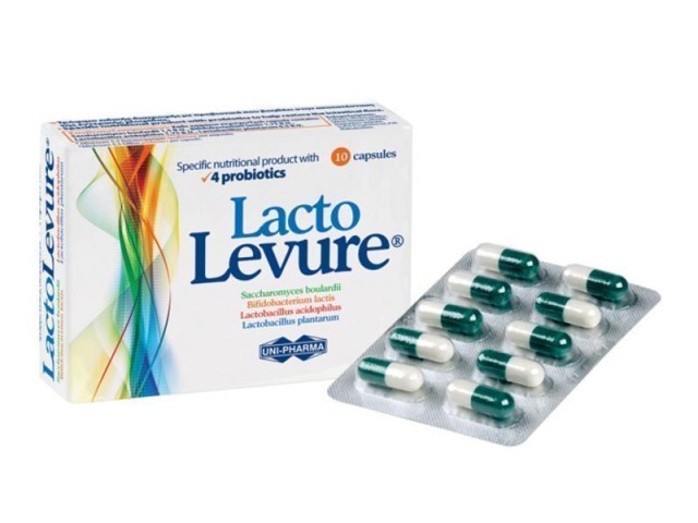 Uni Pharma Lacto Levure Συμπλήρωμα Διατροφής με Προβιοτικά 10 Κάψουλες