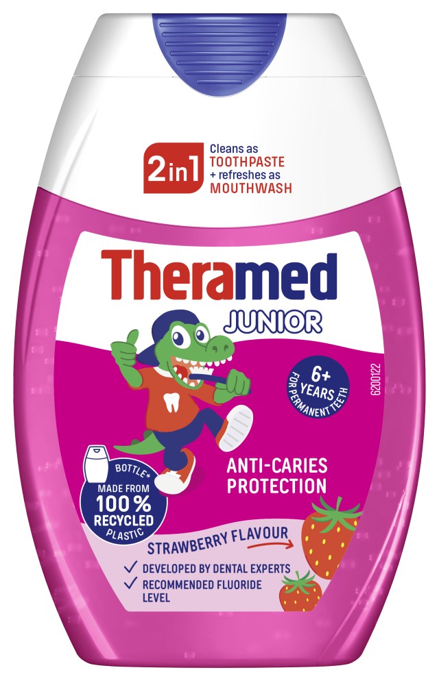 Theramed 2 σε 1 Οδοντόκρεμα για Παιδιά από 6 Ετών και άνω σε Μορφή Gel … Theramed 2 σε 1 Οδοντόκρεμα για Παιδιά από 6 Ετών και άνω σε Μορφή Gel …