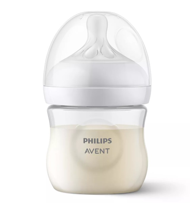 Avent Philips Natural Response Πλαστικό Μπιμπερό για 0m+ Διάφανο Θηλή …