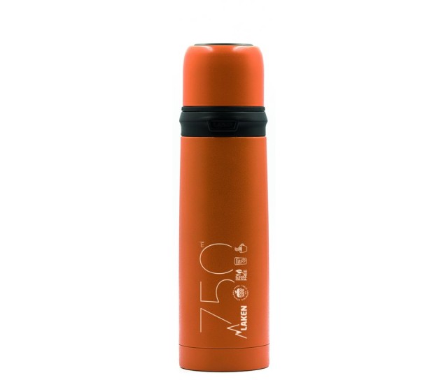 Laken Θερμός Inox Χρώμα:Πορτοκαλί 750ml
