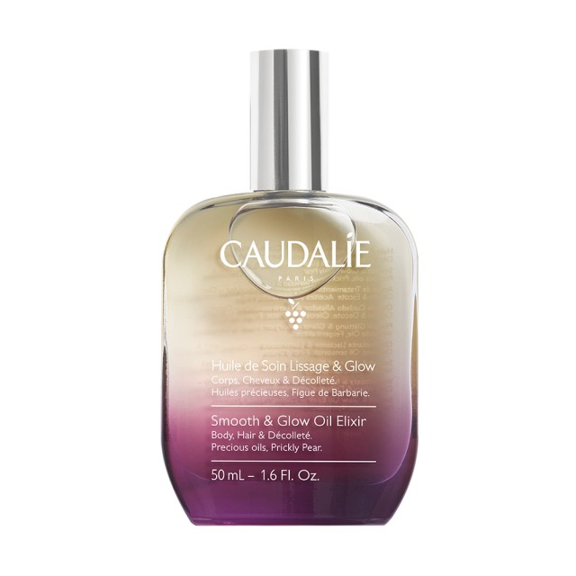 Caudalie Smooth & Glow Oil Elixir Έλαιο Πολλαπλών Χρήσεων για Σώμα, Μαλλιά & Ντεκολτέ 50ml