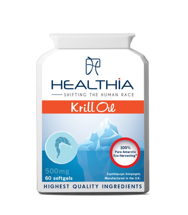 Healthia Krill Oil 500mg Συμπλήρωμα Διατροφής για την Χοληστερίνη 60 Μ … Healthia Krill Oil 500mg Συμπλήρωμα Διατροφής για την Χοληστερίνη 60 Μ …