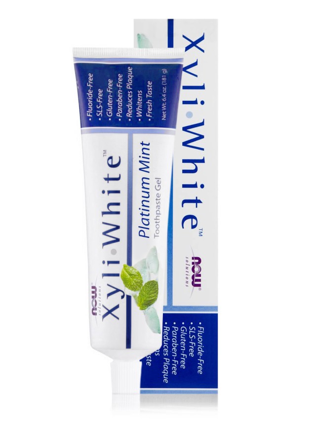 Now Foods Xyli White Toothpaste Platinum Mint & Baking Soda Φυσική Οδοντόπαστα  181ml
