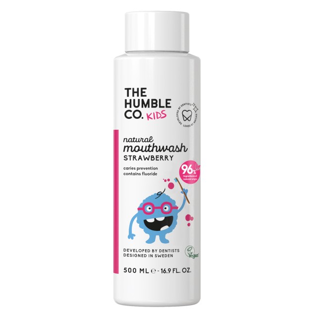 The Humble Co. Natural Mouthwash Kids Strawberry Φυσικό Παιδικό Στοματ …