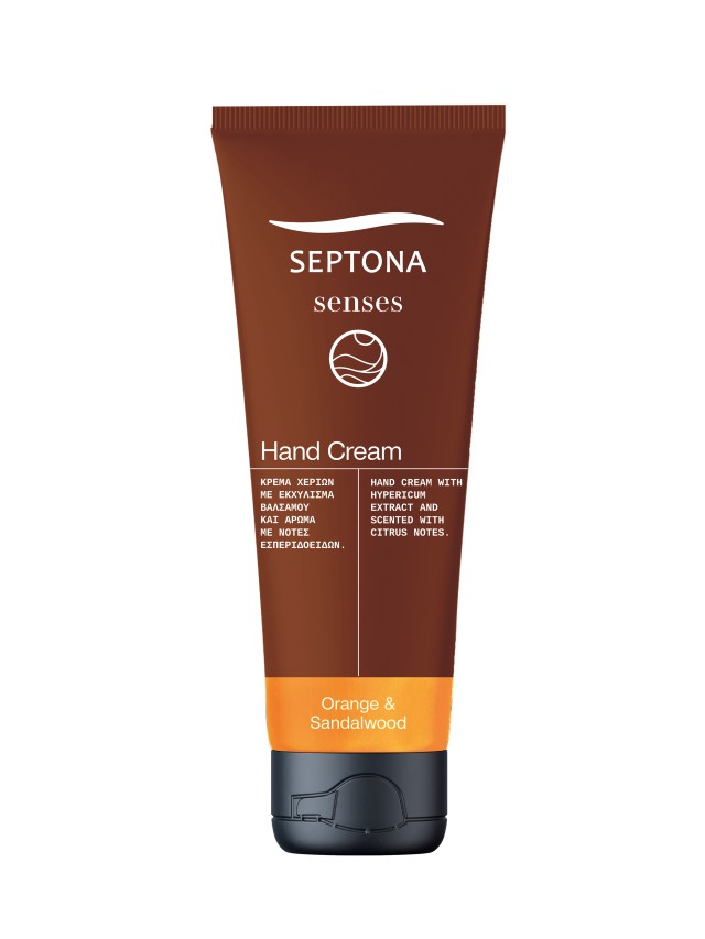 Septona Senses Hand Cream Κρέμα Χεριών Πορτοκάλι & Σανδαλόξυλο 75ml