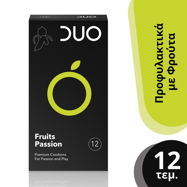 Duo Fruit Passion Προφυλακτικά με Γεύσεις 12 Τεμάχια Duo Fruit Passion Προφυλακτικά με Γεύσεις 12 Τεμάχια