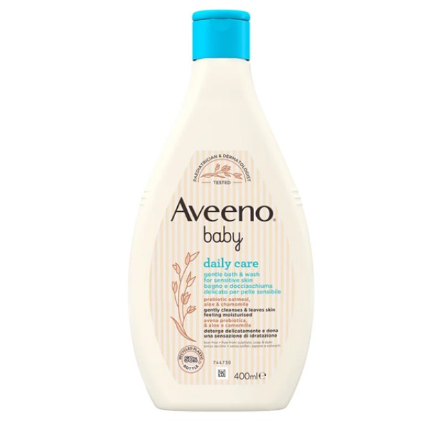 Aveeno® Baby Fluid Βρεφικό Αφρόλουτρο Καθημερινής Φροντίδας 400ml
