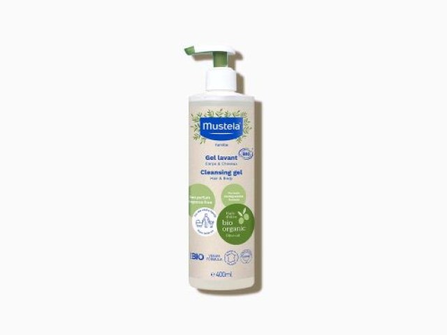 Mustela Bio Organic Cleansing Gel Hair & Body Τζελ Καθαρισμού για Μαλλ …