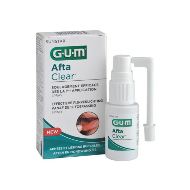 Sunstar Gum Afta Clear Spray Σπρέι τοπικής εφαρμογής για τη θεραπεία τ … Sunstar Gum Afta Clear Spray Σπρέι τοπικής εφαρμογής για τη θεραπεία τ …