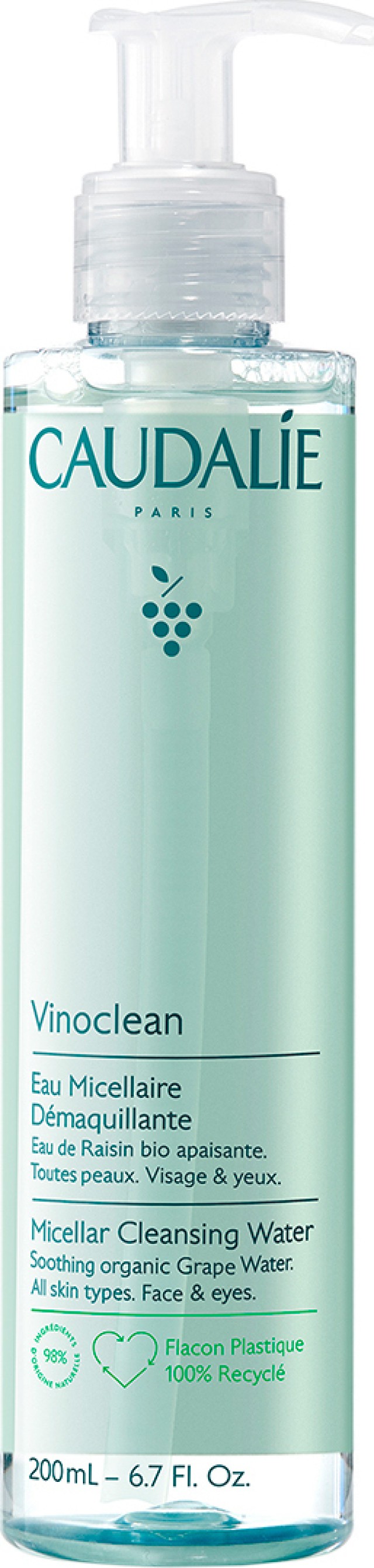 Caudalie Vinoclean Eau Micellar Cleansing Water Νερό Καθαρισμού Για Πρ …