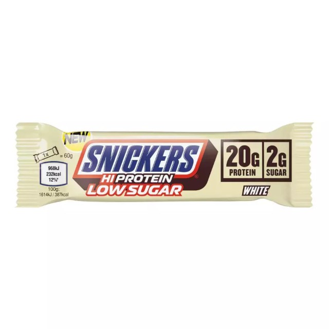 Snickers Hi Protein Μπάρα 20gr Πρωτεΐνης & 2gr Ζάχαρη & Γεύση Λευκή Σο … Snickers Hi Protein Μπάρα 20gr Πρωτεΐνης & 2gr Ζάχαρη & Γεύση Λευκή Σο …