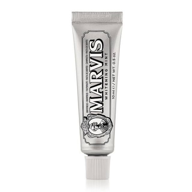 Marvis Whitening Mint Toothpaste Οδοντόκρεμα Κατά της Πλάκας - Τερηδόνας με Ξυλιτόλη και Φθόριο 10ml