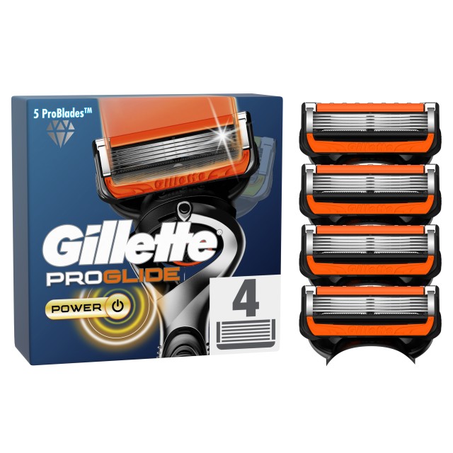Gillette Fusion5 ProGlide Power Ανταλλακτικές Κεφαλές Ξυριστικής Μηχαν …
