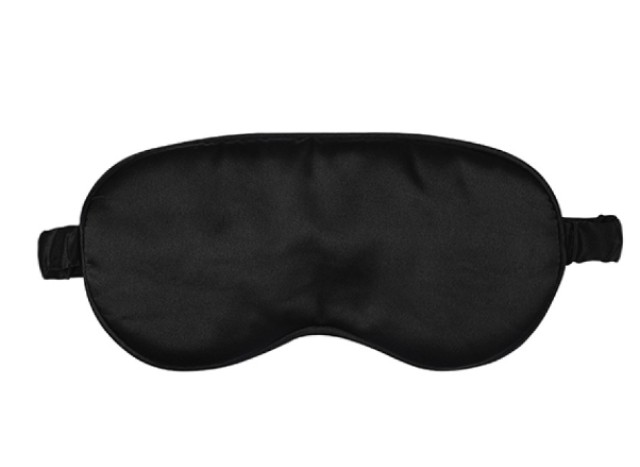Μάσκα Ύπνου Βαμβακερή με Μαξιλαράκια Μαύρη 1 Τεμάχιο