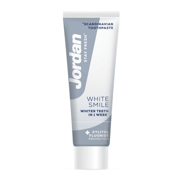 Jordan Stay Fresh White Smile Οδοντόκρεμα Ενηλίκων με 1450 ppm F 75ml