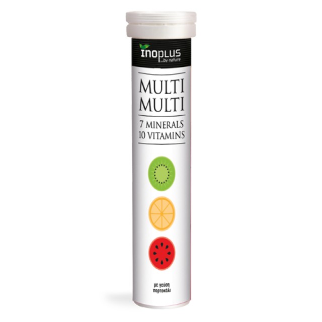 InoPlus Multi Multi 10 Βιταμίνες & 7 Μέταλλα Πορτοκάλι 20 Αναβράζοντα &hellip;