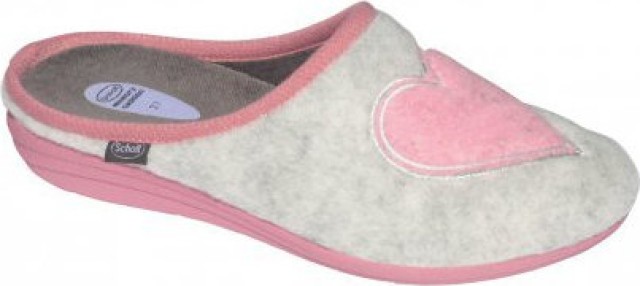 Scholl Creamy Heart Grey / Pink Παντόφλες [F276512252]