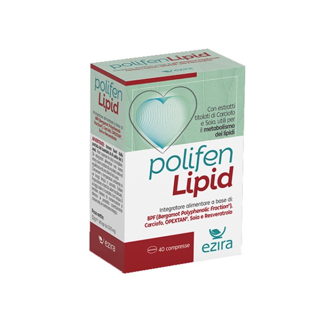 Ezira Polifen Lipid Συμπλήρωμα Διατροφής για την Καλή Λειτουργία του Καρδιαγγειακού Συστήματος 40 Δισκία