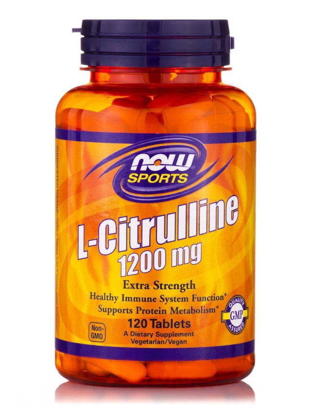Now Foods L-Citrulline 1200mg Extra Strength Συμπλήρωμα Διατροφής με Κιτρουλίνη  120 Ταμπλέτες