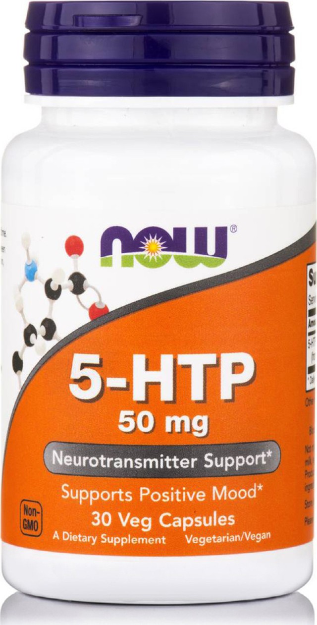 Now Foods 5 HTP 50mg Συμπλήρωμα Διατροφής Για Την Κατάθλιψη 30 Κάψουλε …