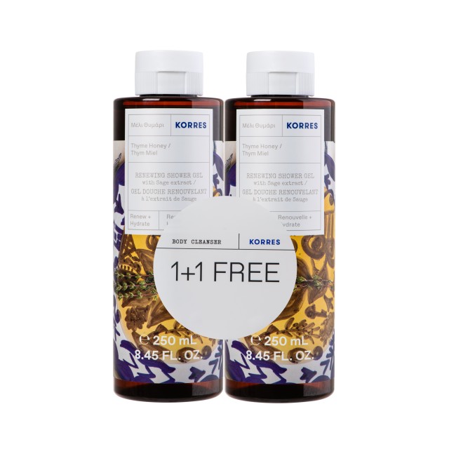 Korres PROMO Μέλι - Θυμάρι Αφρόλουτρο 2x250ml