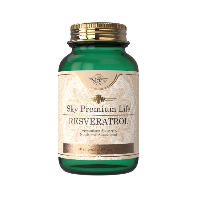 Sky Premium Life Resveratrol Συμπλήρωμα Διατροφής με Φυσική Φαινόλη Ρε …