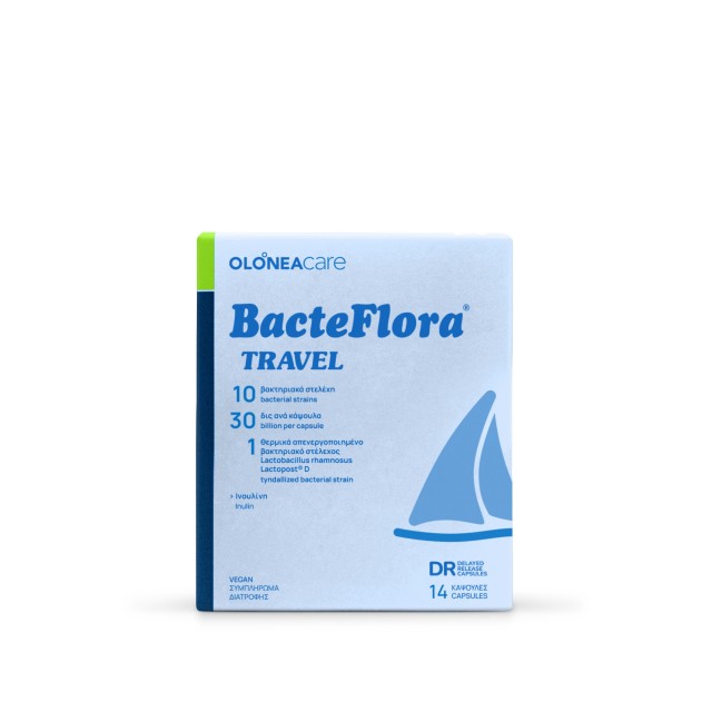 Olonea Bacteflora Travel για τη Διάρροια του Ταξιδιώτη με Προβιοτικά, &hellip;