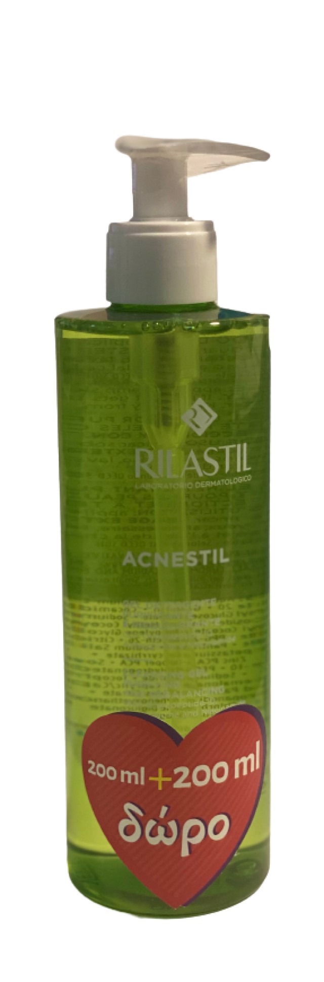 Rilastil Acnestil Cleansing Gel Καθαριστικό Τζελ για Μικτές - Λιπαρές με Τάση Ακμής Επιδερμίδες 400ml [200ml + ΔΩΡΟ 200ml]