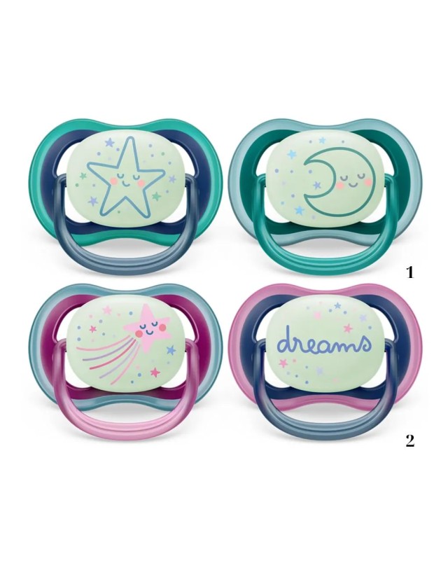 Avent Ultra Air Nighttime Ορθοδοντικές Πιπίλες Σιλικόνης Νυκτός … Avent Ultra Air Nighttime Ορθοδοντικές Πιπίλες Σιλικόνης Νυκτός …