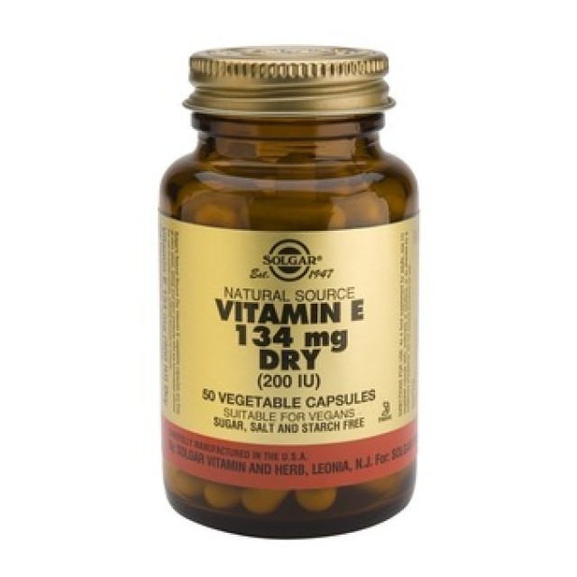 Solgar Vitamin E 200 IU Βιταμίνη Ε  50 Κάψουλες