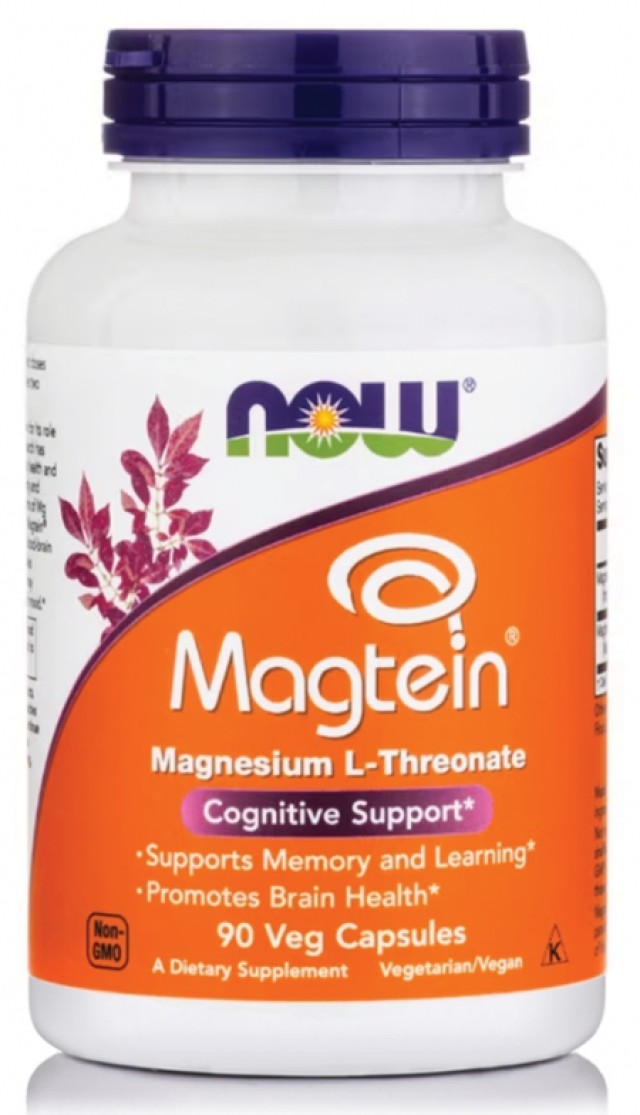 Now Foods Magtein Μαγνήσιο για τα Οστά & το Νευρικό Σύστημα 90 Φυτικές … Now Foods Magtein Μαγνήσιο για τα Οστά & το Νευρικό Σύστημα 90 Φυτικές …