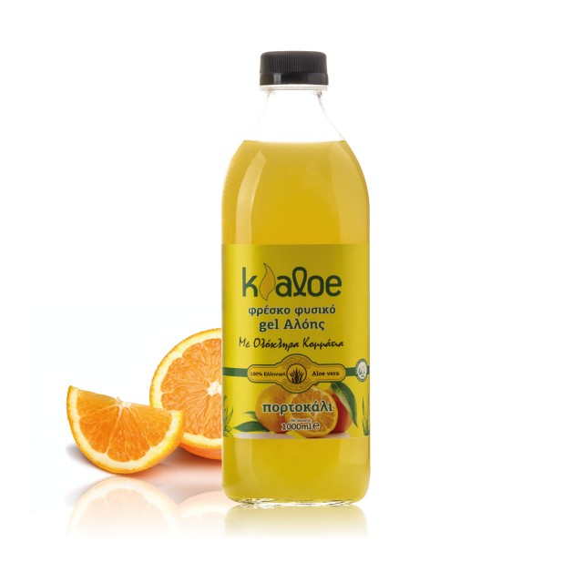 Kaloe Aloe Vera Gel Πορτοκάλι με Stevia 1000ml
