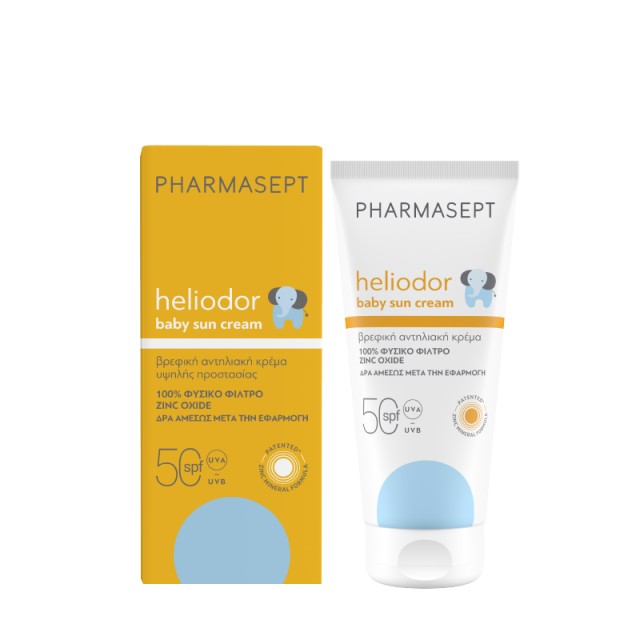 Pharmasept Heliodor Baby Sun Cream SPF50 με Φυσικό Αντηλιακό Φίλτρο Βρ … Pharmasept Heliodor Baby Sun Cream SPF50 με Φυσικό Αντηλιακό Φίλτρο Βρ …