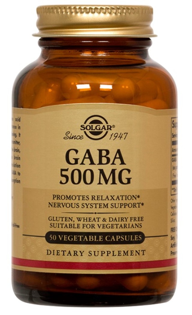 Solgar Gaba 500mg Συμπλήρωμα Διατροφής Gaba Αμινοξέως 50 Φυτικές Κάψου …