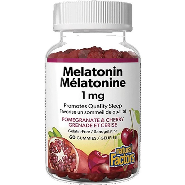 Natural Factors Melatonin 1mg Gummies Μελατονίνη για Ποιοτικότερο Ύπνο &hellip;