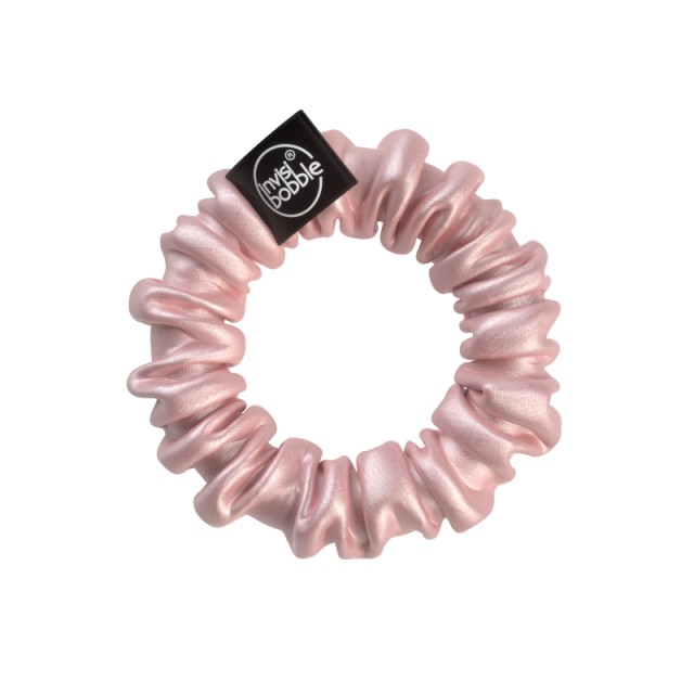 Invisibobble Sprunchie Slim Bella Chrome Λαστιχάκι Μαλλιών Ασημί - Ροζ 2 Τεμάχια